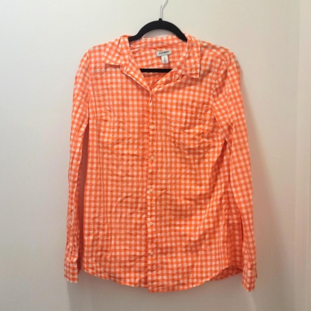 Checked long sleeve shirt
